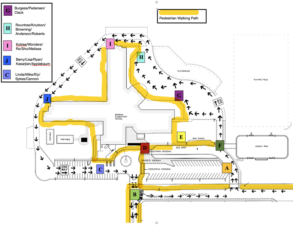 Drop Off/Pick Up Map